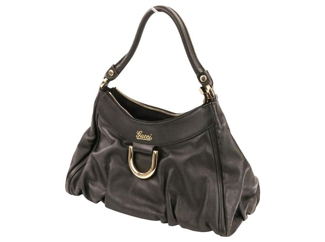 Borsa a spalla GUCCI in pelle Nero - vista 9