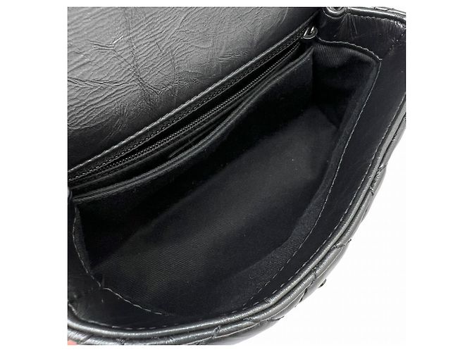 Borsa a tracolla Chanel Matelassé XS in pelle di vitello invecchiata Metallico - vista 11