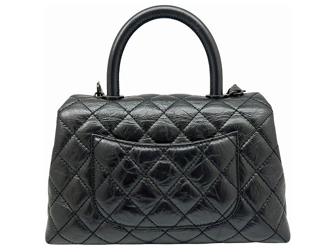 Borsa a tracolla Chanel Matelassé XS in pelle di vitello invecchiata Metallico - vista 6