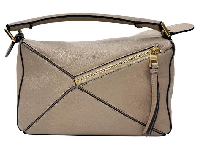 Borsa a tracolla Loewe Puzzle Small in pelle di vitello Grigio - vista 2