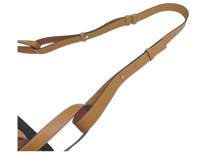 Borsa a tracolla Loewe Hammock Small in pelle di vitello marrone - vista 12