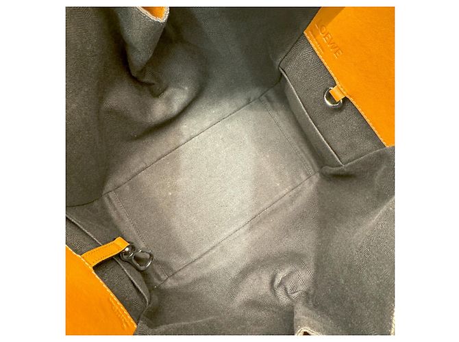 Borsa a tracolla Loewe Hammock Small in pelle di vitello marrone - vista 13