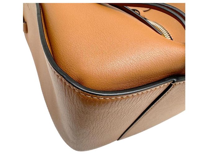 Borsa a tracolla Loewe Hammock Small in pelle di vitello marrone - vista 7