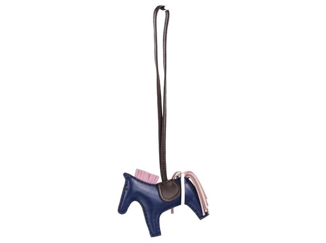 Hermès Hermes Agneau Milo Rodeo PM Lederanhänger Blau - Ansicht 10