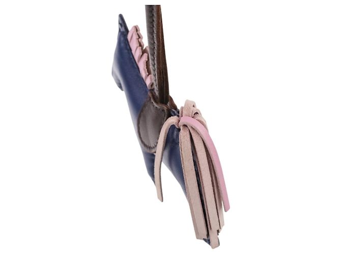 Hermès Hermes Agneau Milo Rodeo PM Lederanhänger Blau - Ansicht 8