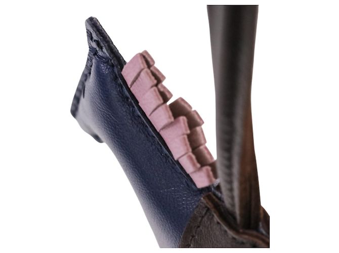 Hermès Hermes Agneau Milo Rodeo PM Lederanhänger Blau - Ansicht 9