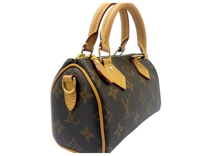 Louis Vuitton Monogram Nano Speedy Handtasche Braun - Ansicht 3