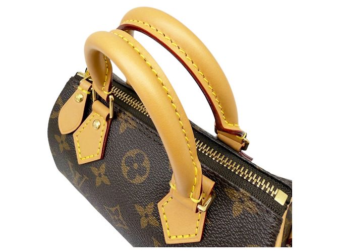 Louis Vuitton Monogram Nano Speedy Handtasche Braun - Ansicht 7
