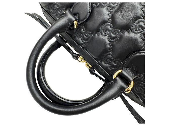 Borsa a mano Gucci GG Matelassé in pelle nera Nero - vista 11