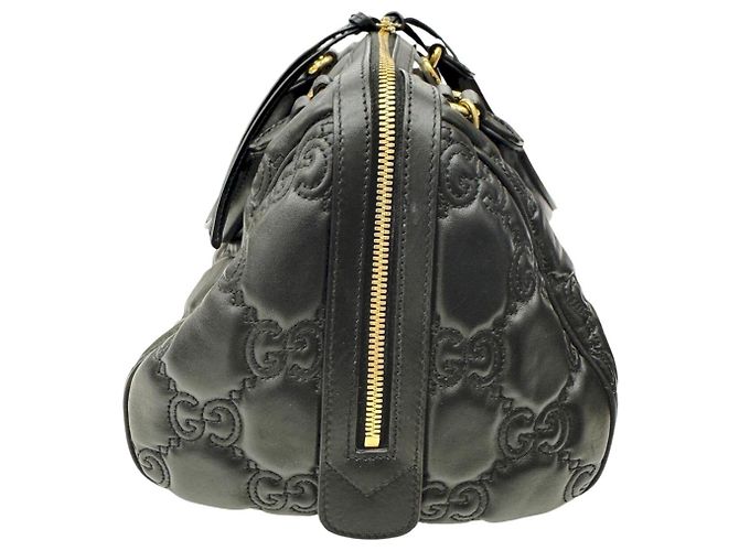 Borsa a mano Gucci GG Matelassé in pelle nera Nero - vista 4