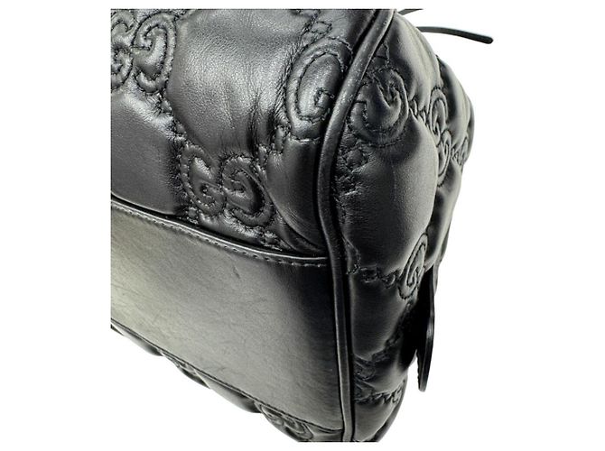 Borsa a mano Gucci GG Matelassé in pelle nera Nero - vista 7