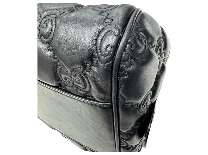 Borsa a mano Gucci GG Matelassé in pelle nera Nero - vista 9