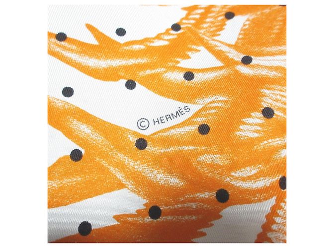 Hermès Hermes Carre 90 Plumets et Panaches Sciarpa in Seta Bianco Multicolore - vista 4