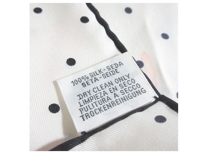 Hermès Hermes Carre 90 Plumets et Panaches Sciarpa in Seta Bianco Multicolore - vista 6