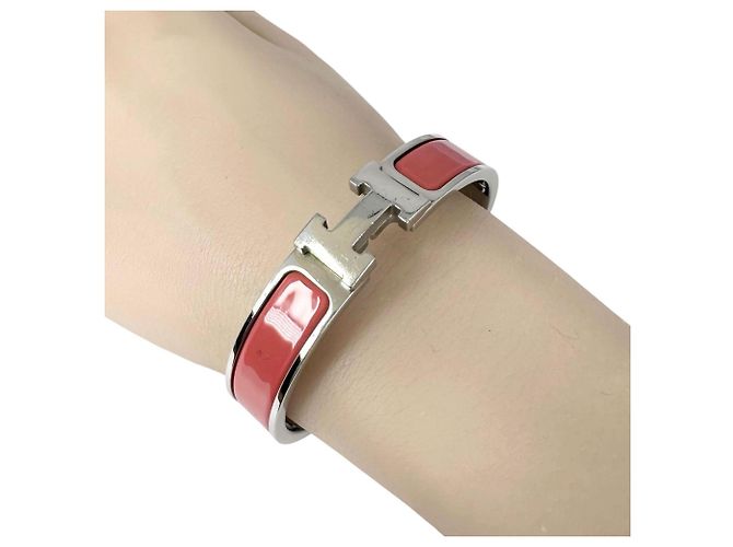 Hermès Hermes Click H Bangle Silvery Pink - view 4