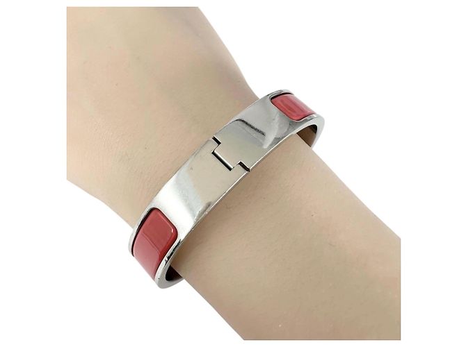 Hermès Hermes Click H Bangle Silvery Pink - view 5