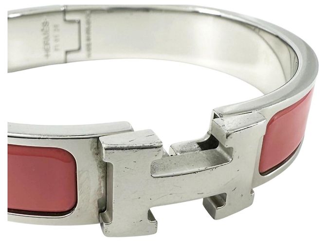 Hermès Hermes Click H Bangle Silvery Pink - view 6