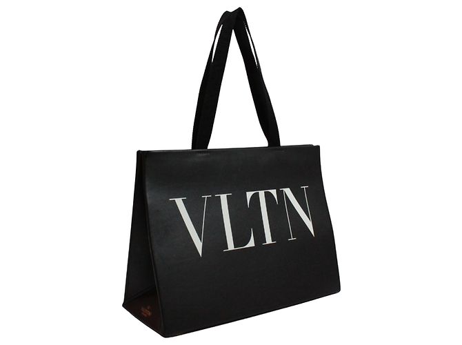 Borsa Tote Valentino VLTN Logo Nero - vista 2