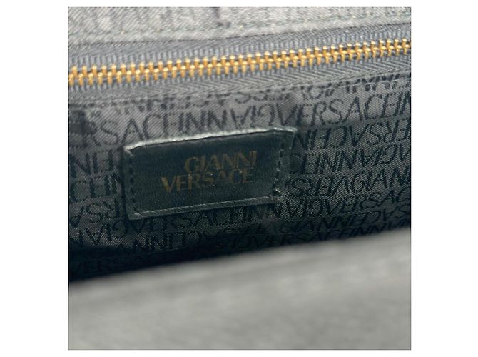Borsa Tote Versace Sunburst Medusa Nero - vista 12
