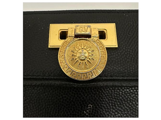 Borsa Tote Versace Sunburst Medusa Nero - vista 14