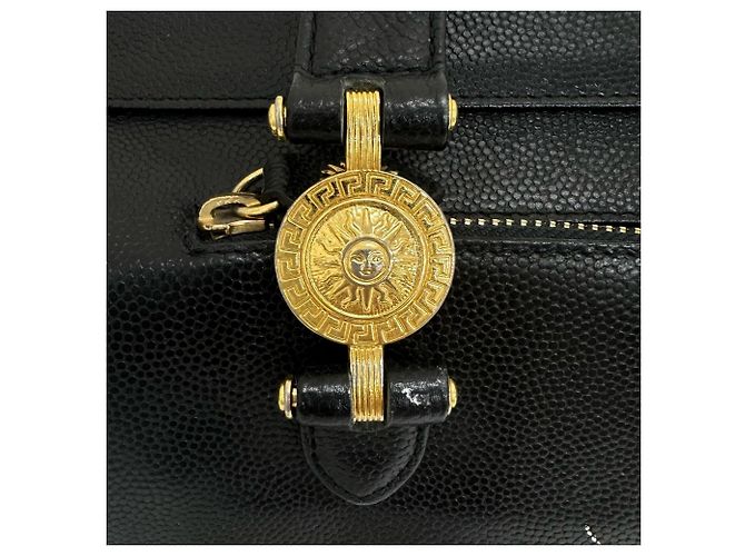 Borsa Tote Versace Sunburst Medusa Nero - vista 15
