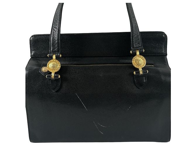 Borsa Tote Versace Sunburst Medusa Nero - vista 16