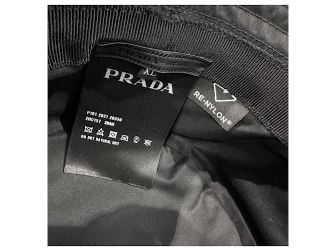 Prada Re-Nylon Bucket Hat Black - view 5