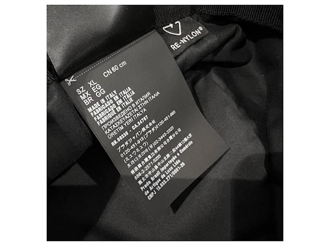 Prada Re-Nylon Bucket Hat Black - view 6