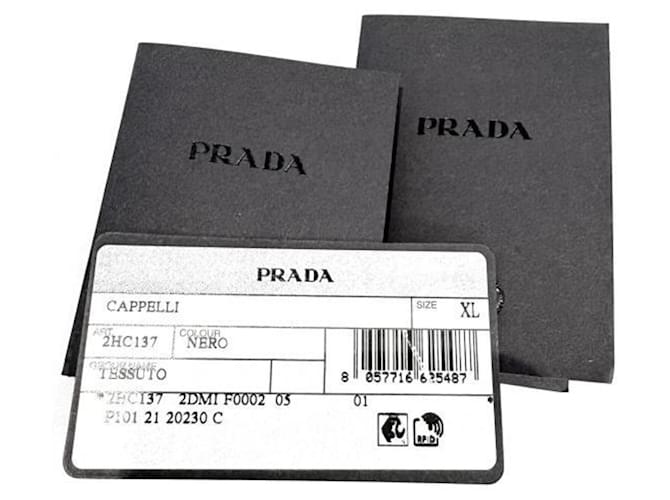 Prada Re-Nylon Bucket Hat Black - view 8