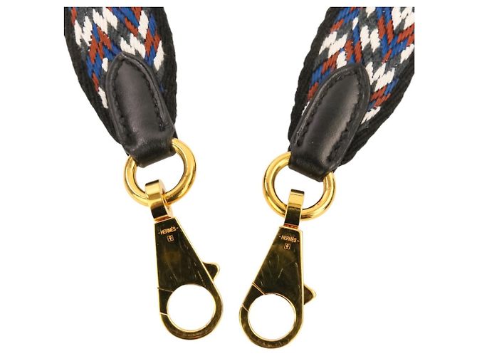 Hermès Tracolla Hermes Bandoulière Nero Bianco - vista 4