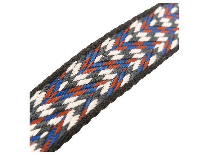 Hermès Tracolla Hermes Bandoulière Nero Bianco - vista 8