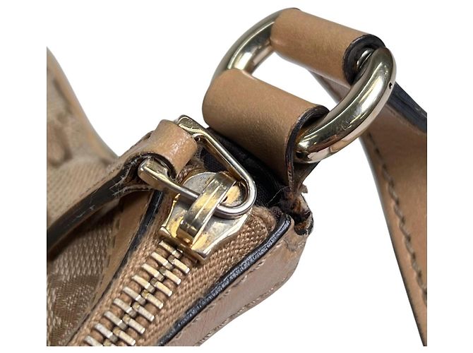 Borsa a Spalla Gucci Horsebit Tassel Sherry Line Beige - vista 15