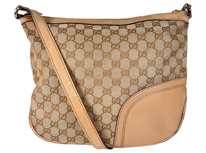 Borsa a Spalla Gucci Horsebit Tassel Sherry Line Beige - vista 2