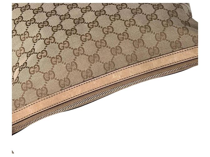 Borsa a Spalla Gucci Horsebit Tassel Sherry Line Beige - vista 6