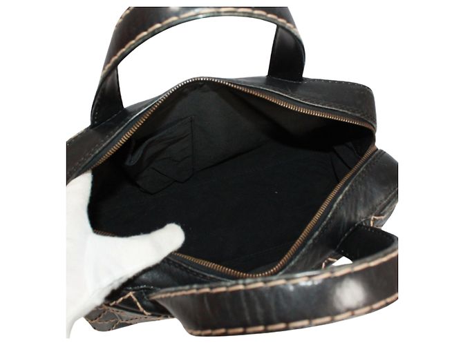 Borsa in pelle CHANEL Wild Stitch Nera Nero - vista 10