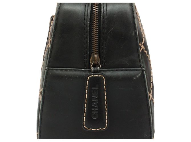 Borsa in pelle CHANEL Wild Stitch Nera Nero - vista 16