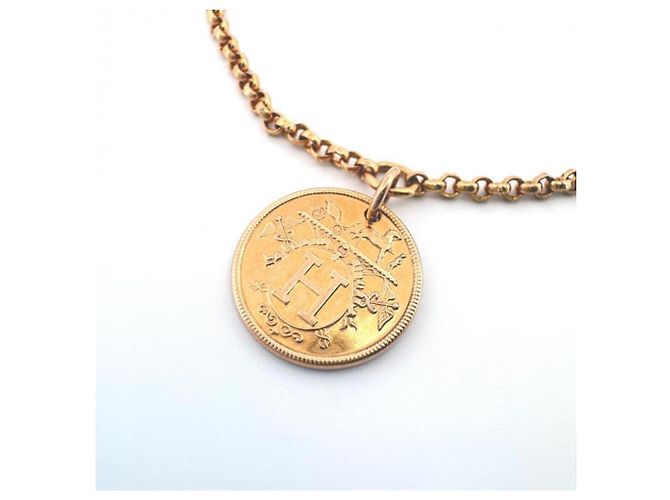 Hermès Pulsera Charm Hermes K18PG Ex-Libris Dorado - vista 2