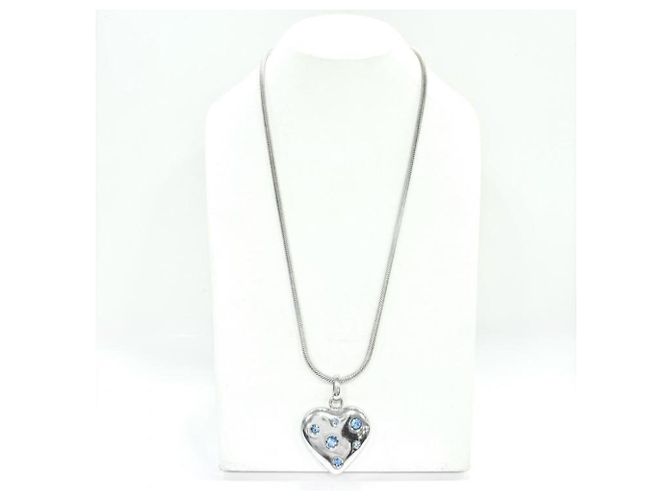 Collana Vintage Heart Yves Saint Laurent SV925 Argento - vista 10