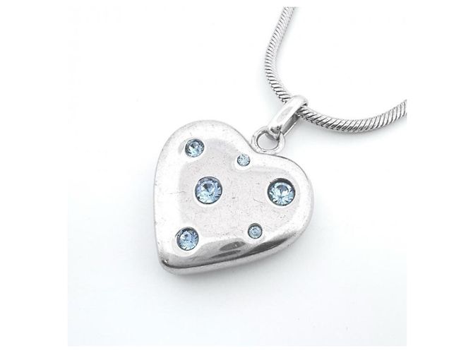 Collana Vintage Heart Yves Saint Laurent SV925 Argento - vista 2