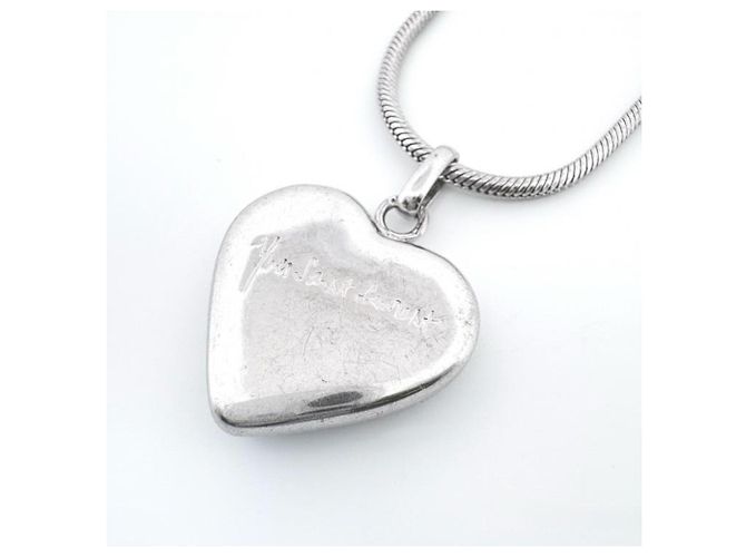 Collana Vintage Heart Yves Saint Laurent SV925 Argento - vista 4