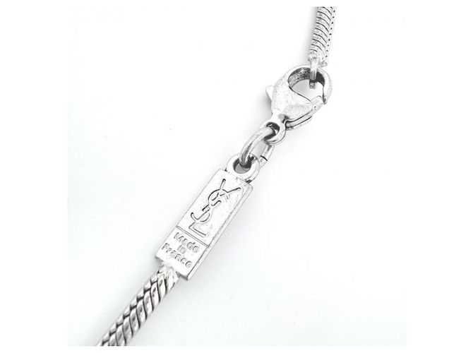 Collana Vintage Heart Yves Saint Laurent SV925 Argento - vista 8