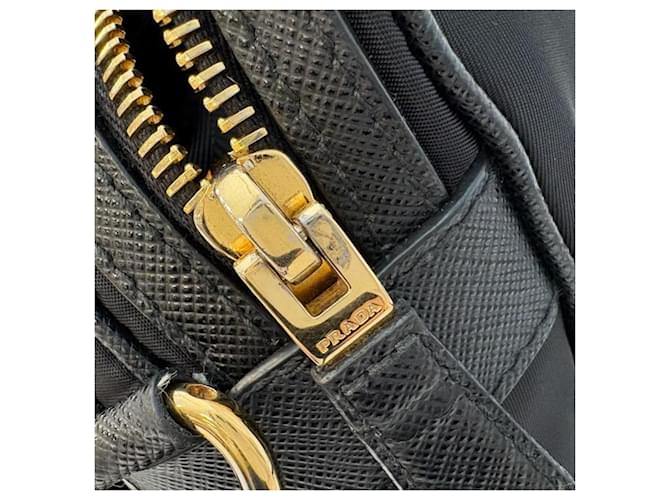 Saffiano Borsa a Spalla Prada 1BH218 Nero - vista 13
