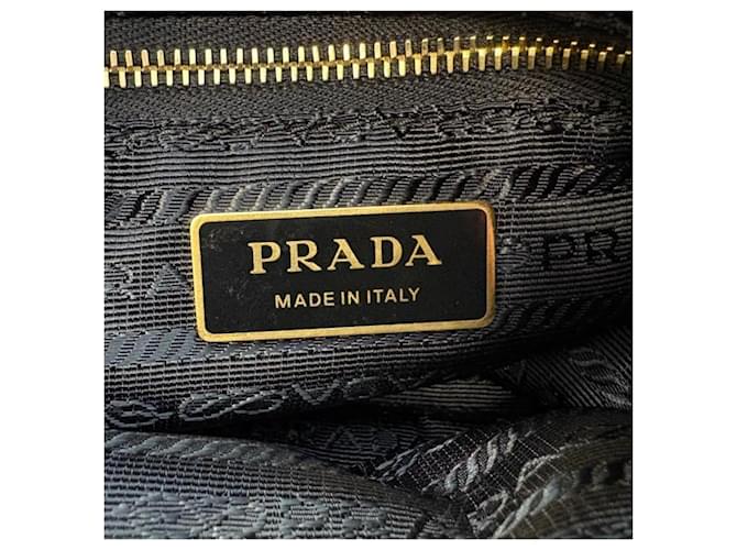 Saffiano Borsa a Spalla Prada 1BH218 Nero - vista 6