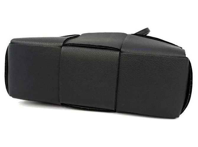 Borsa Tote Bottega Veneta Maxi Intrecciato Mini Arco Nero - vista 4