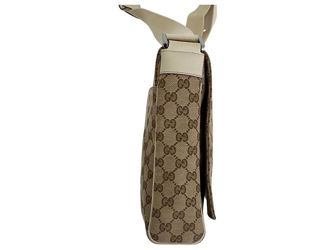 Borsa a tracolla Gucci GG Canvas Beige - vista 2