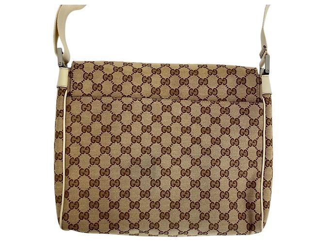 Borsa a tracolla Gucci GG Canvas Beige - vista 3