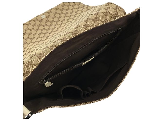 Borsa a tracolla Gucci GG Canvas Beige - vista 8