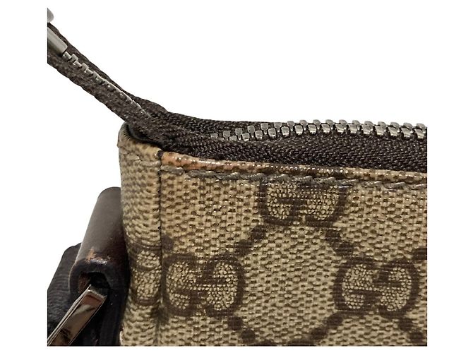 Borsa a tracolla Gucci GG Supreme marrone - vista 12