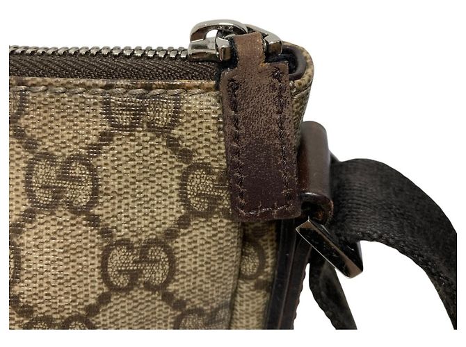 Borsa a tracolla Gucci GG Supreme marrone - vista 13
