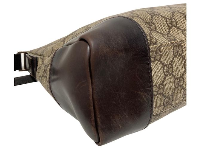 Borsa a tracolla Gucci GG Supreme marrone - vista 14